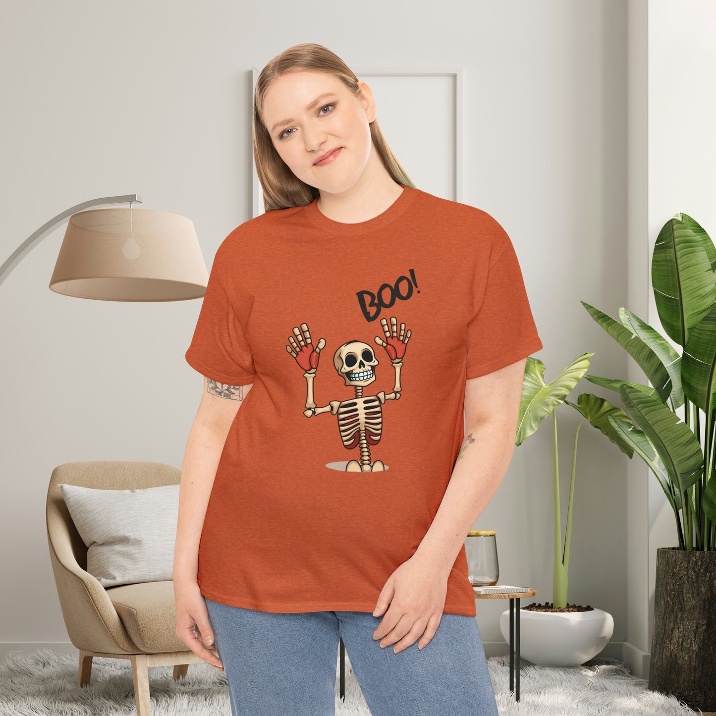 Halloween Skelleton Boo Classic Tee