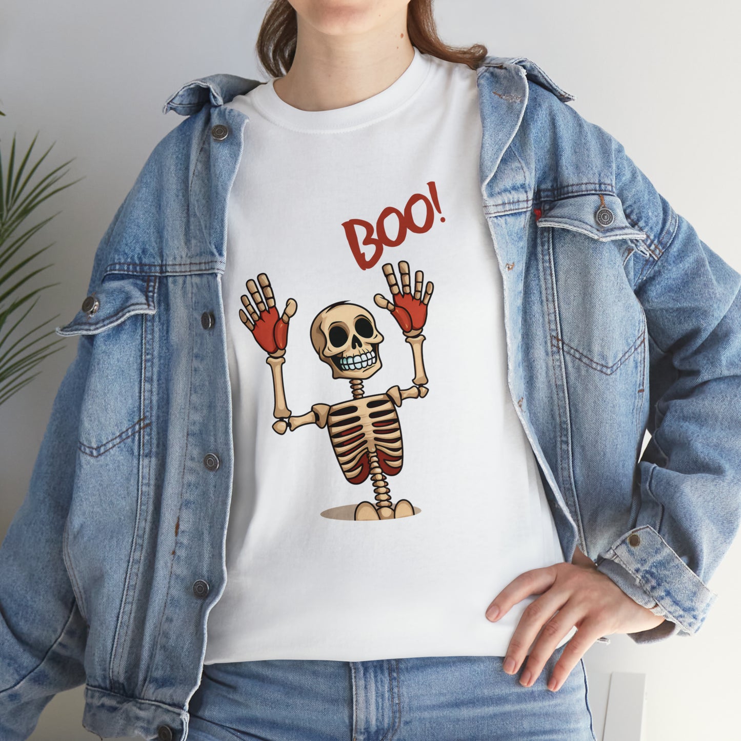 Halloween Skelleton Boo Classic Tee